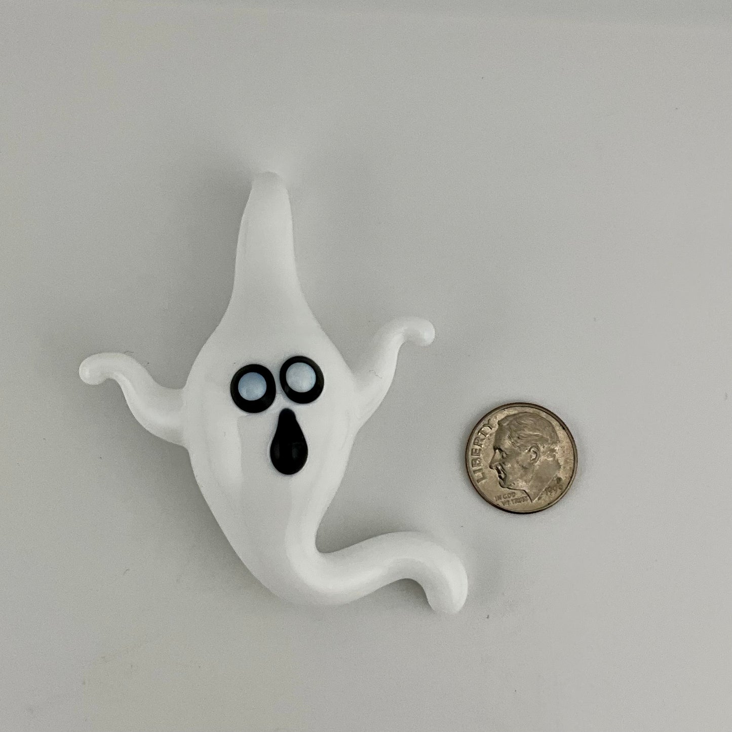 White Glass Ghost Pendant