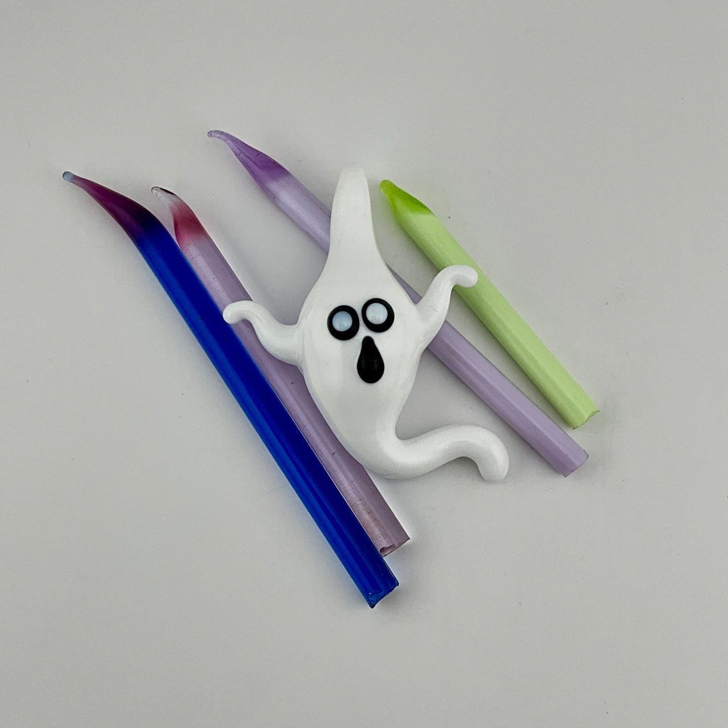 White Glass Ghost Pendant