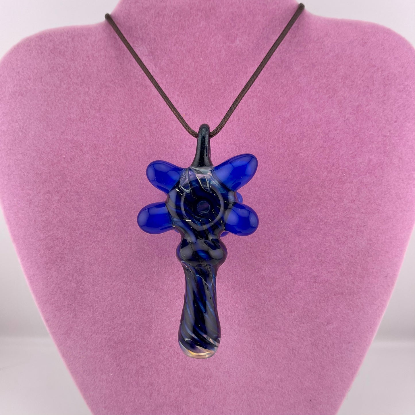 Pendant Pipe Cobalt Blue pendant pipe necklace’s