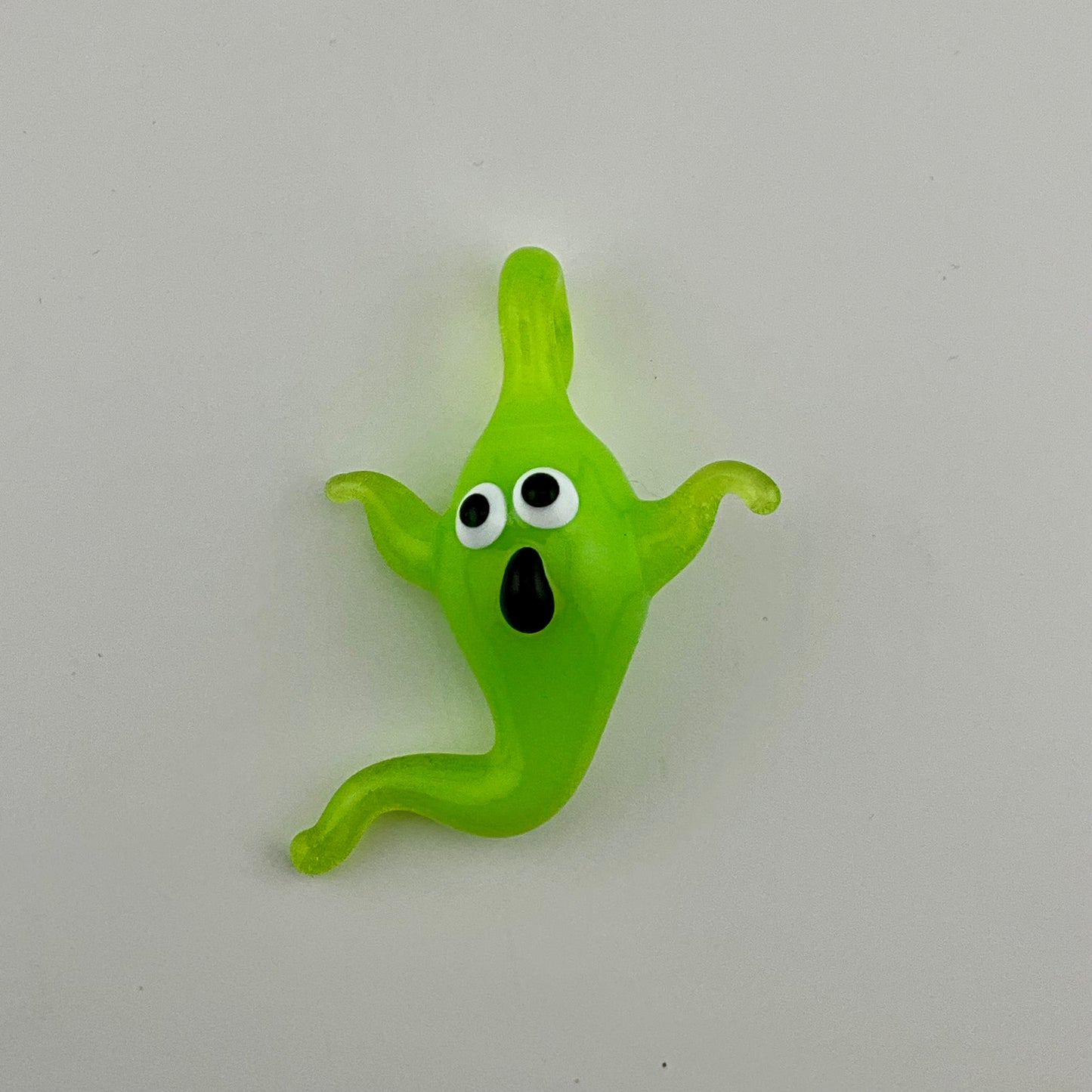 Green Slime Glass Ghost Pendant