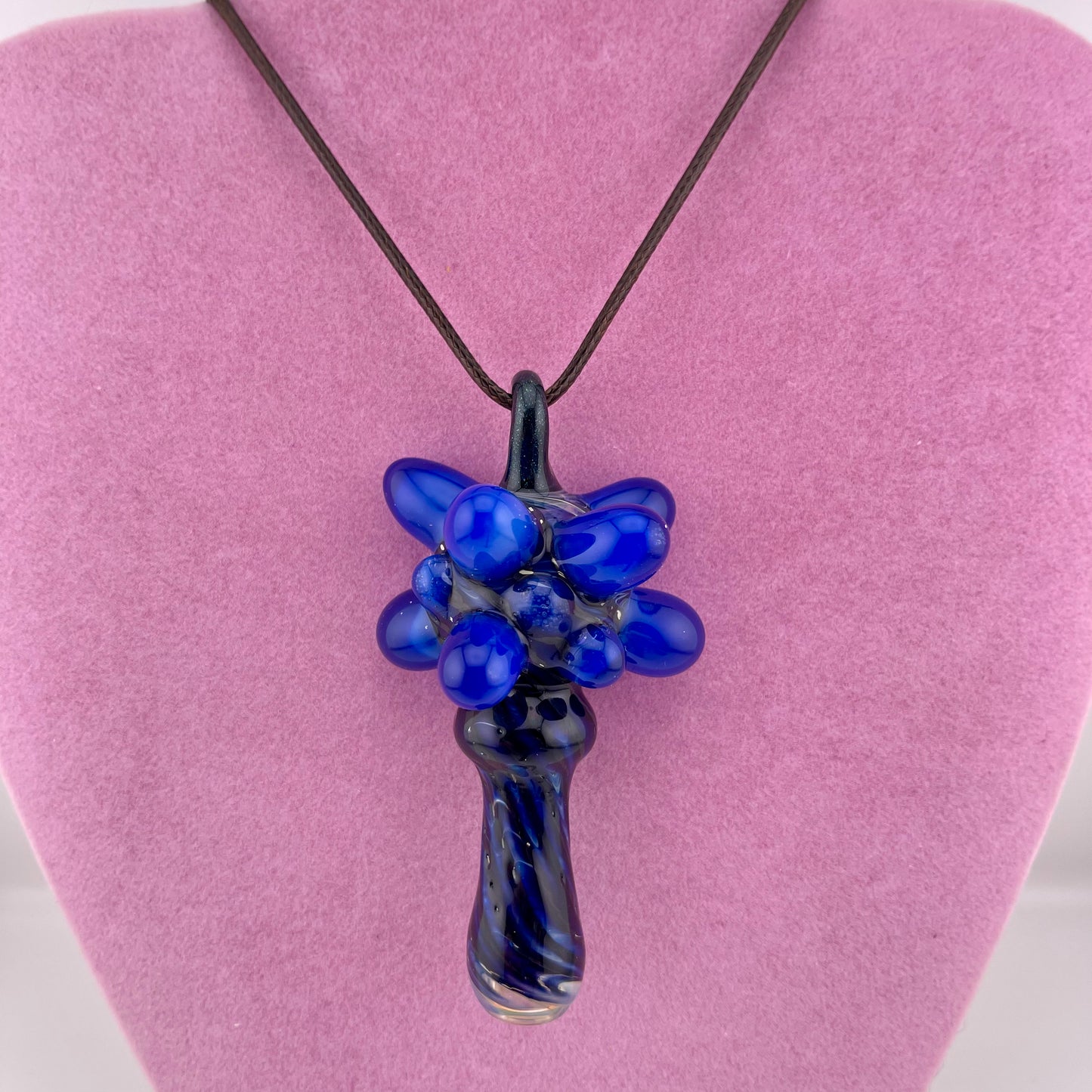 Pendant Pipe Cobalt Blue pendant pipe necklace’s