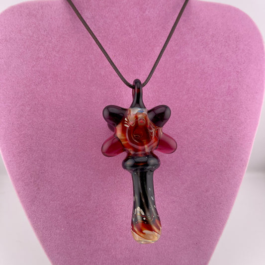 Pendant Pipe Red and Black pendant pipe necklace’s