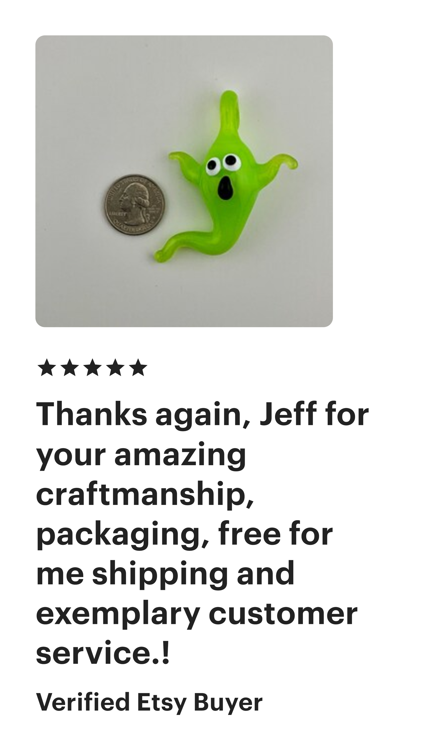 Green Slime Glass Ghost Pendant