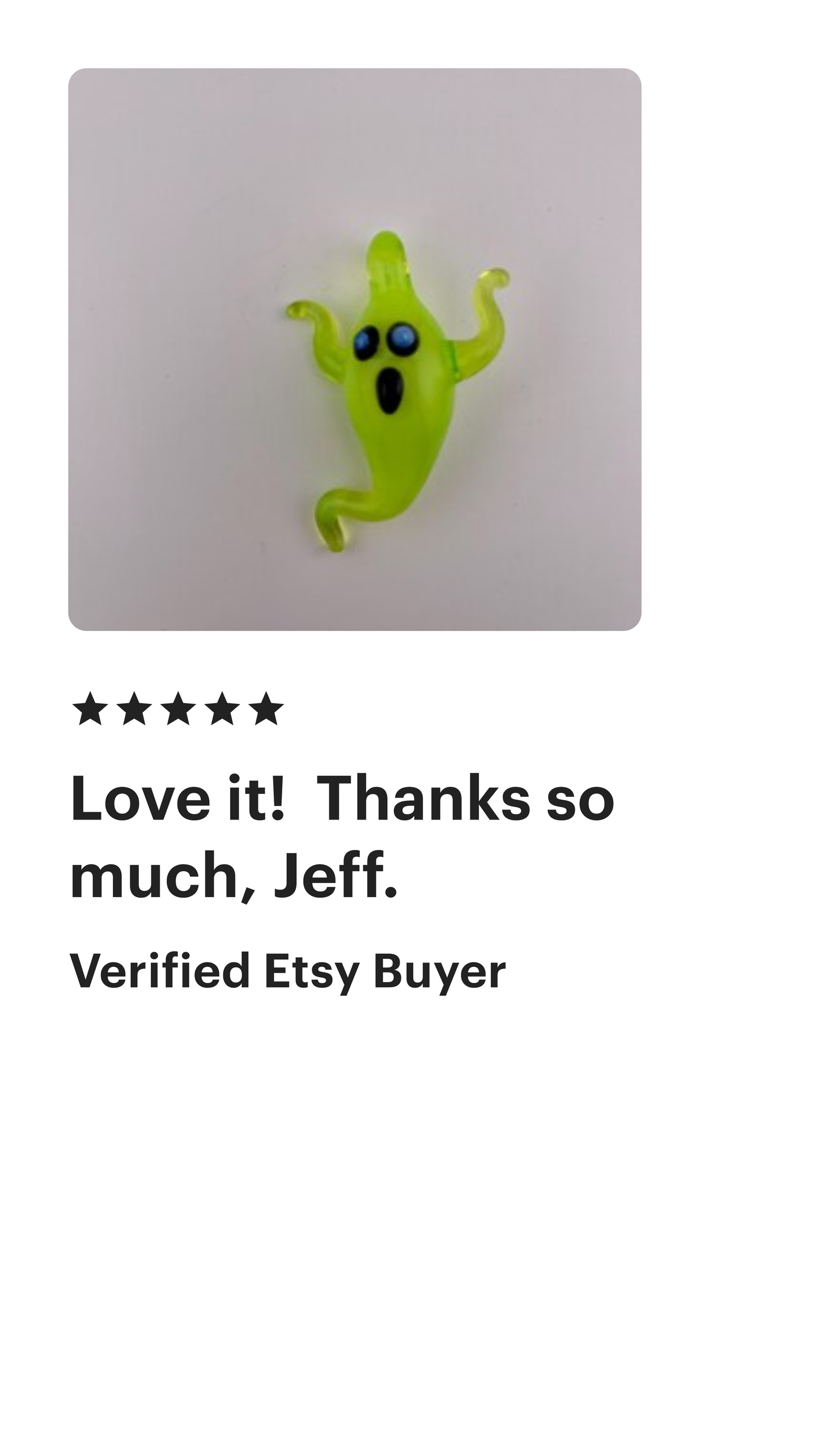 Green Slime Glass Ghost Pendant