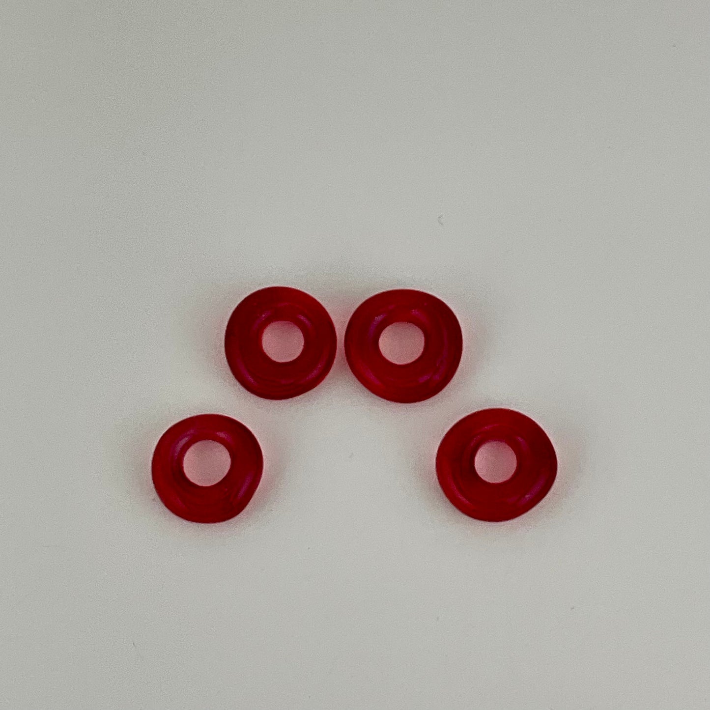 4 Telemagenta Glass Spacer Beads