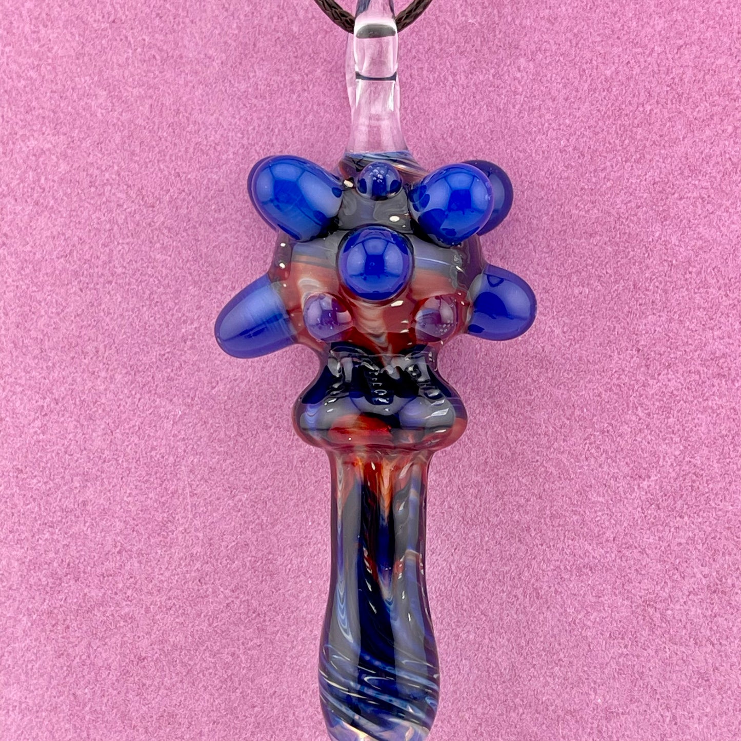 Pendant Pipe Red and Blue pendant pipe necklace’s