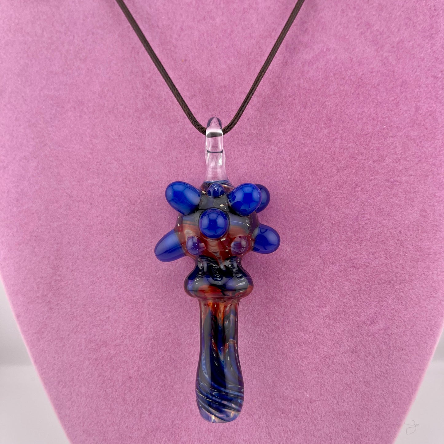 Pendant Pipe Red and Blue pendant pipe necklace’s