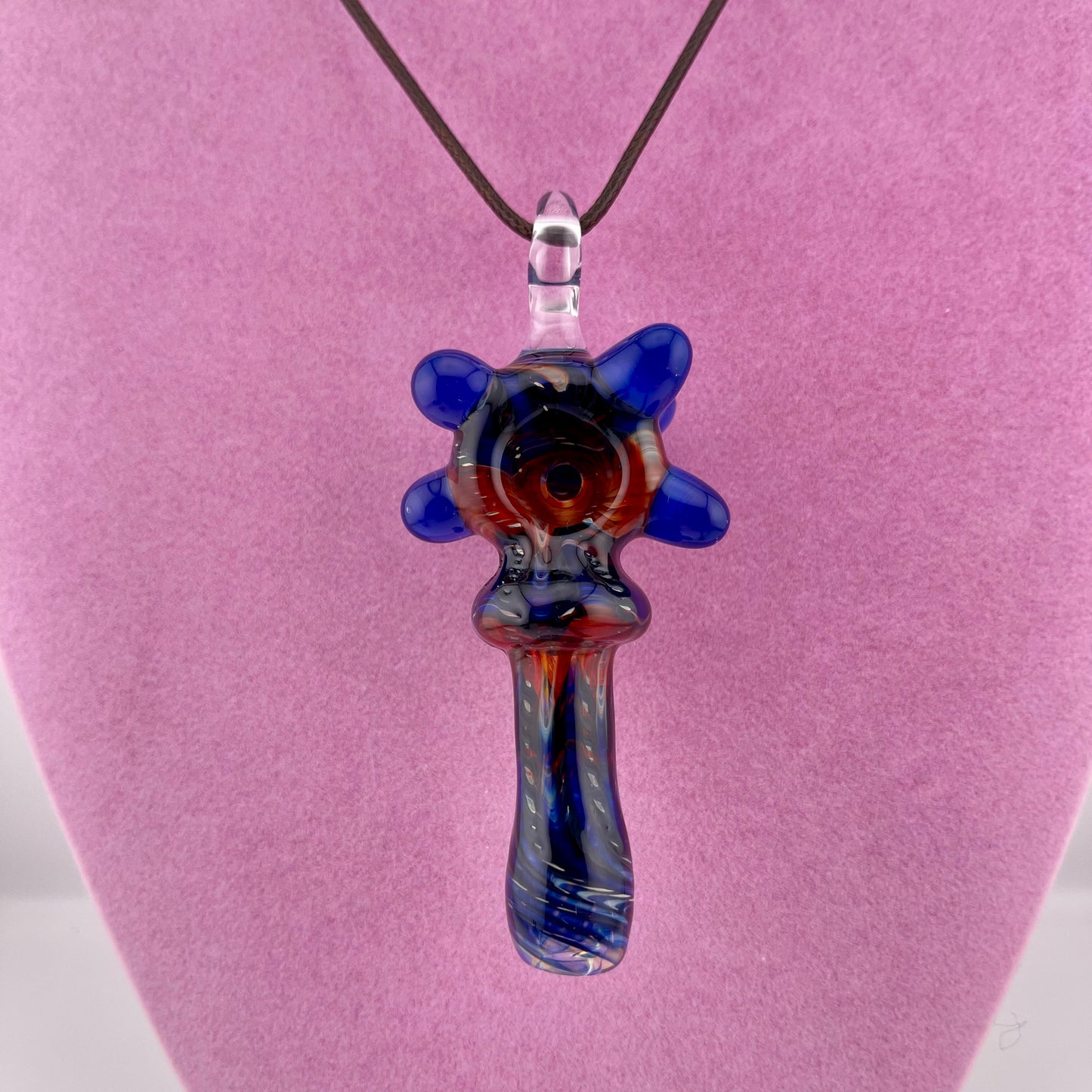 Pendant Pipe Red and Blue pendant pipe necklace’s
