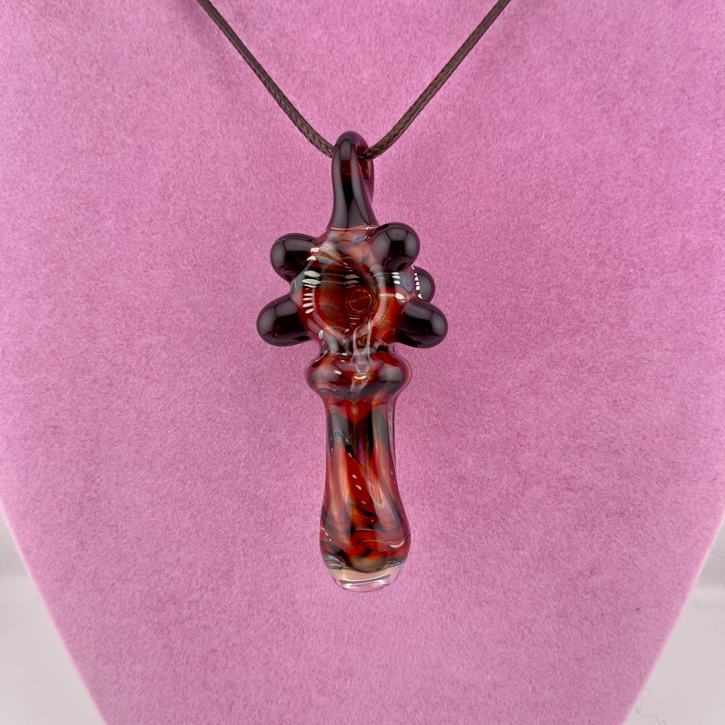 Pendant Pipe Red and Black pendant pipe necklace’s