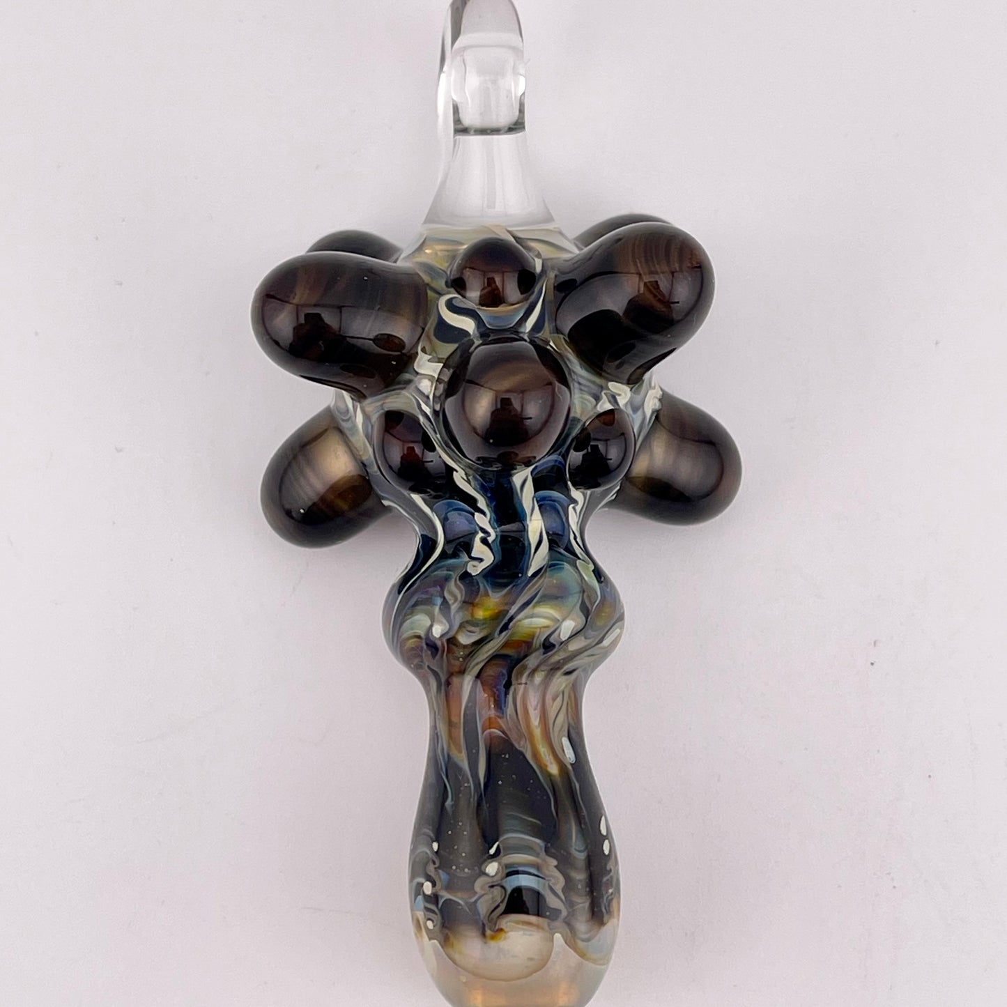 Pendant Pip Black and Butterscotch pendant pipe necklace’s