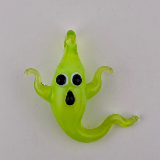 Green Slime Glass Ghost Pendant 3
