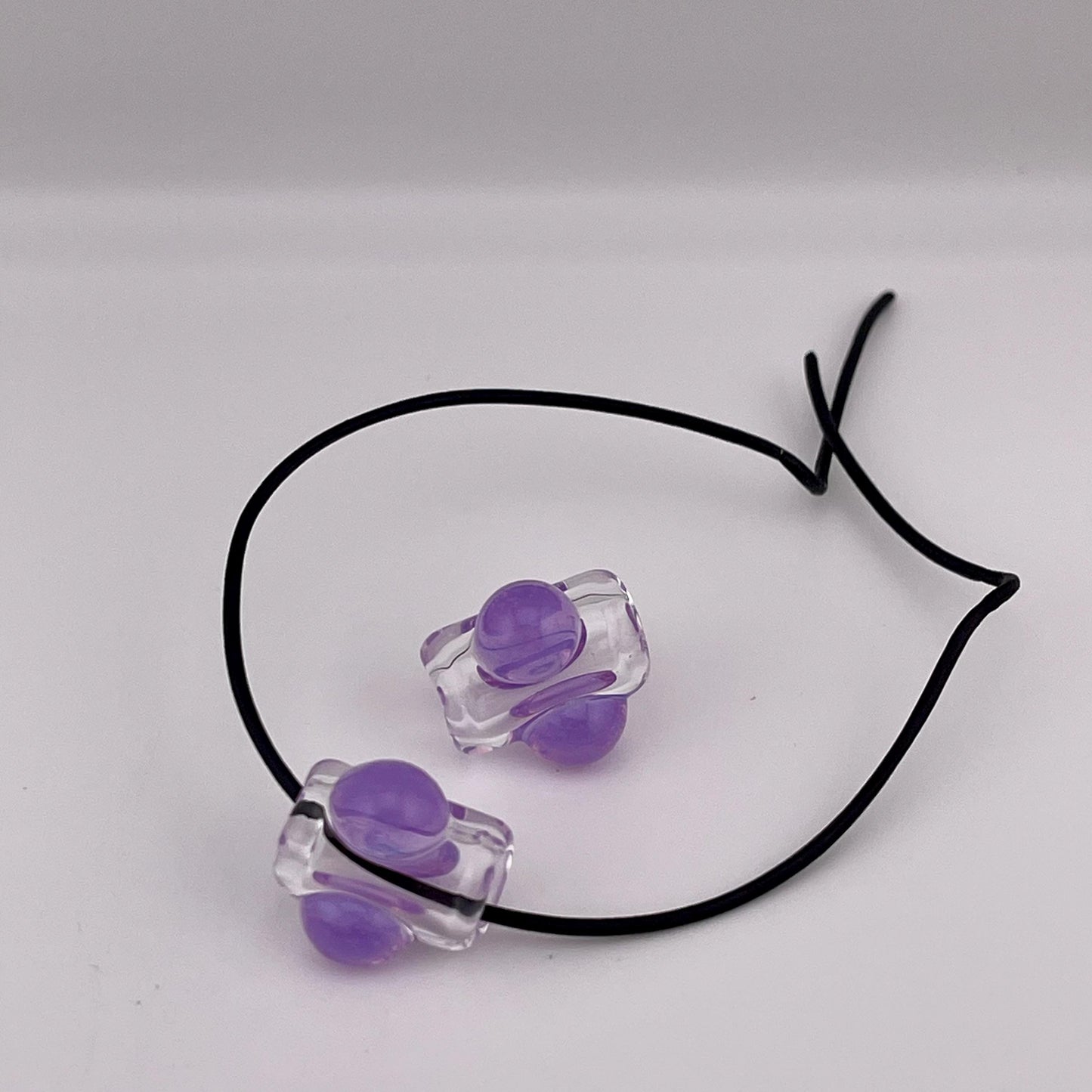 2 Loose beads clear with pink slime marble Bead necklaces beads phone strap hoodie beads shoelace beads for your crafting needs gift bead